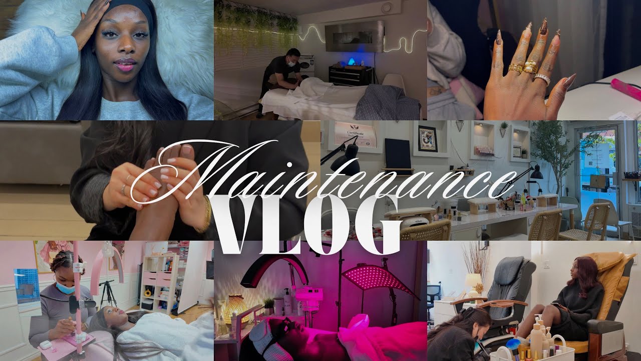 MAINTENANCE VLOG | Soin du visage, manucure, pédicure, massage, extensions de cils… | Montreal 