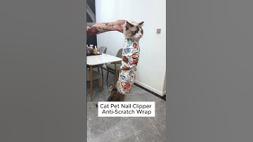 Stress-Free Cat Nail Clipping: Anti-Scratch Restraint Wrap
