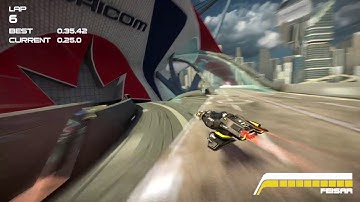 WipEout 2048 Rockway Stadium B Class Speed Lap 35.34 PS4