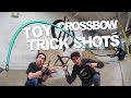 PLASTIC  CROSSBOW TRICK SHOTS!