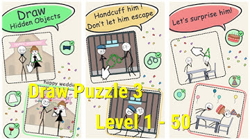 Draw Puzzle 3 Walkthrough Level 1 - 50
