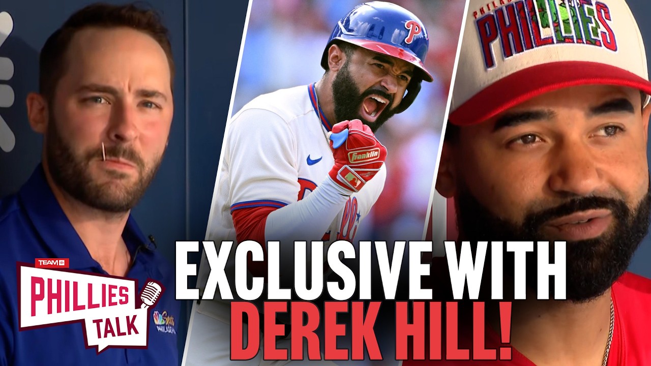 Exclusive sit-down with Derek Hill! How the utility man has found a home in the Phillies outfield.