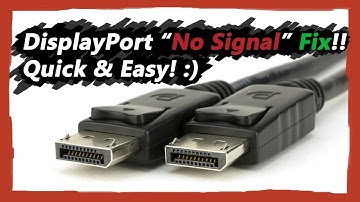 Display Port No Signal FIX !! [Step-by-Step in Description]
