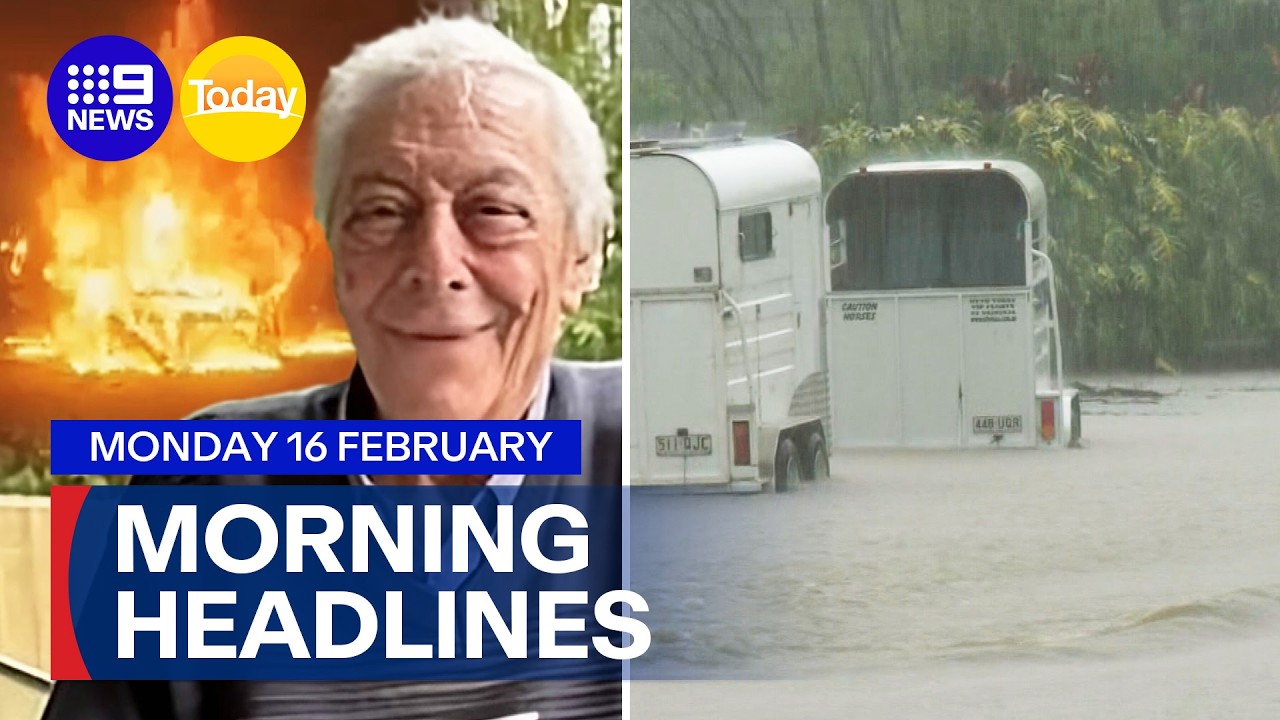 Search for missing grandfather continues; BOM’s Queensland storm blunder | 9 News Australia