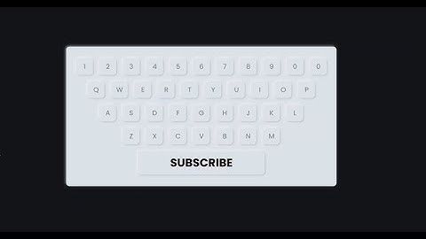 How To Create Neumorphism Keyboard Design using HTML & CSS