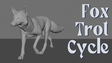 Fox Trot(walk) Cycle 3D Animation┃Jessie Jiye Jang Animation