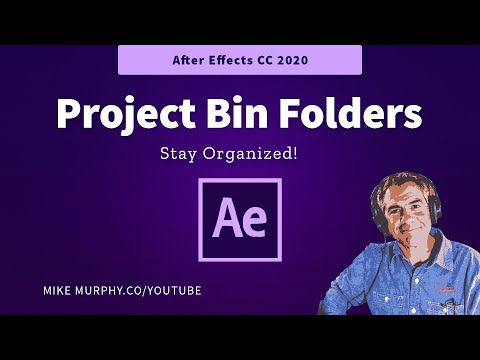 After Effects: How To Add Project Bin Folders (Organize Files)