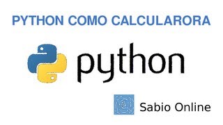 Uso de Python como una calculadora