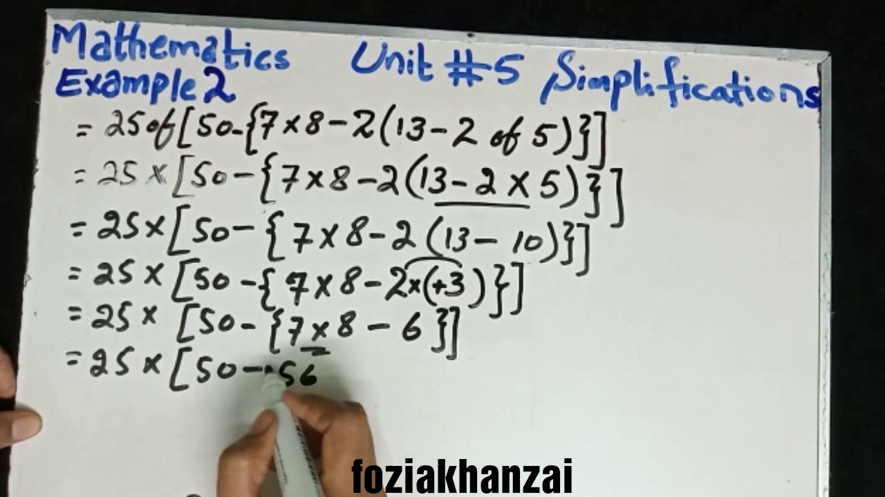BODMAS simplifications - YouTube