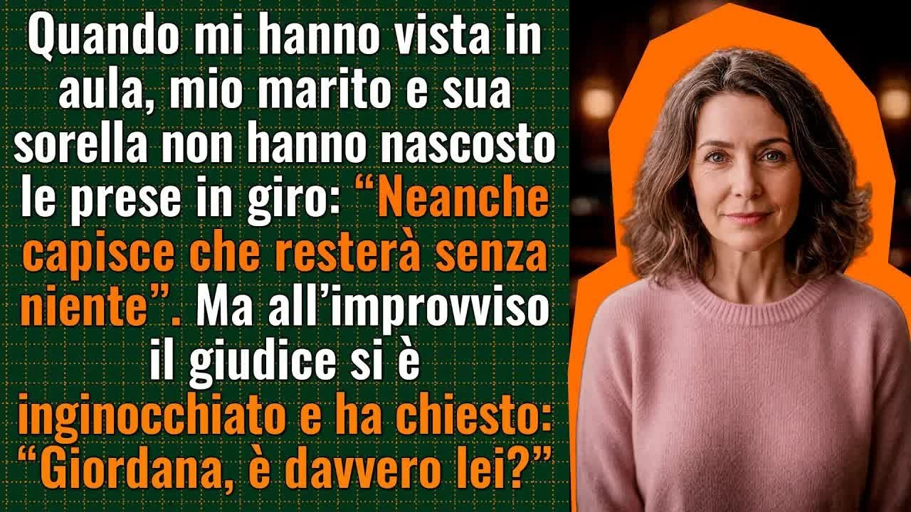 Il giudice si inginocchiò davanti alla donna di cui il marito e sua sorella ridevano