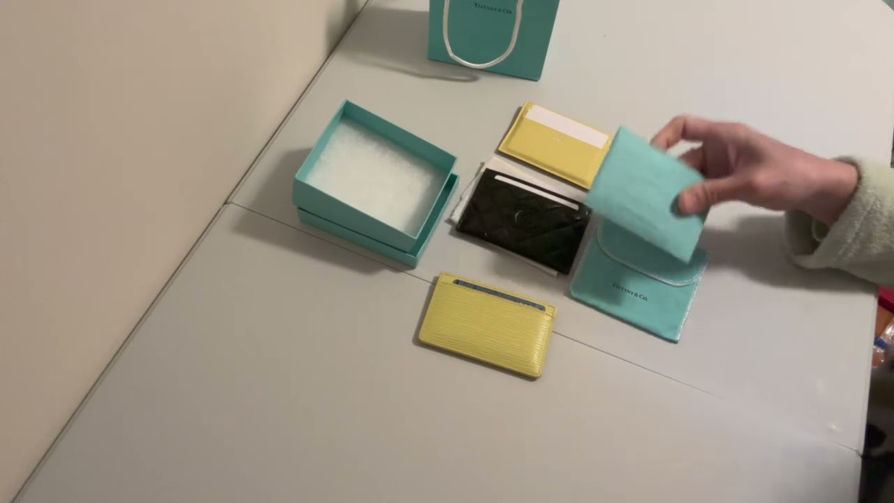 New Release Tiffany Cardholder in Tiffany Blue Leather❤️ - YouTube