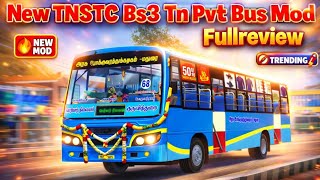 🎀😍 TNSTC NEW 💥 BS3 BUS MOD FULL REVIEW UPCOMING MOD 😍🎀#bussimulatorindonesia #liverybussid #busmod  screenshot 4