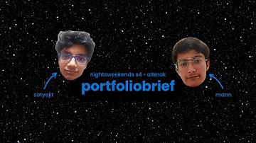 PortfolioBiref | buildspace demoday s4