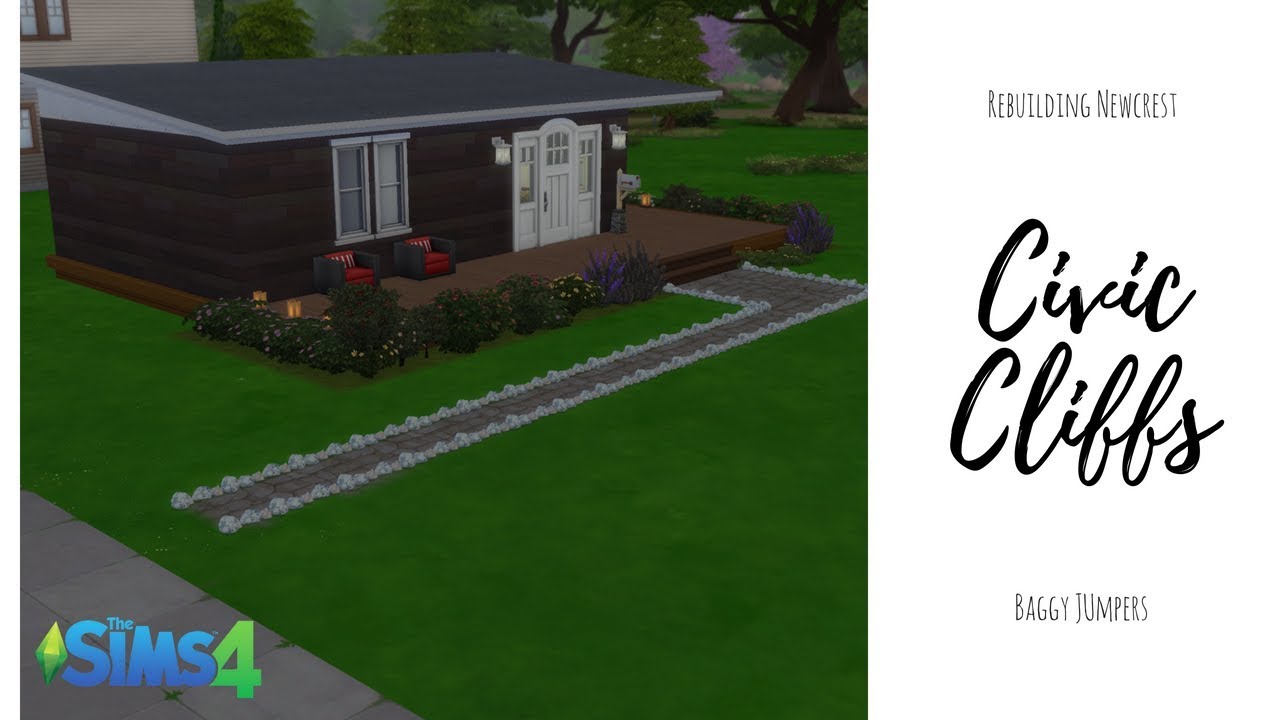 Rebuilding Newcrest in The Sims 4 Civic Cliffs YouTube