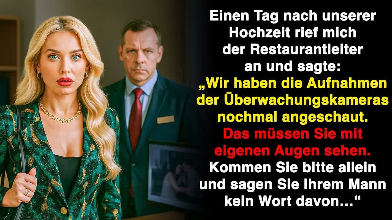 Restaurant rief an： „Sie müssen die Aufnahme sehen  Kommen Sie allein, sagen Sie Ihrem Mann ni
