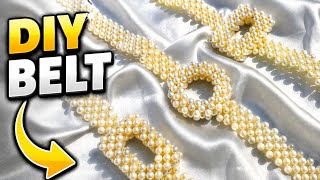 ✨ DIY Beaded Belt Tutorial | Easy Handmade Bead Belt for Beginners
