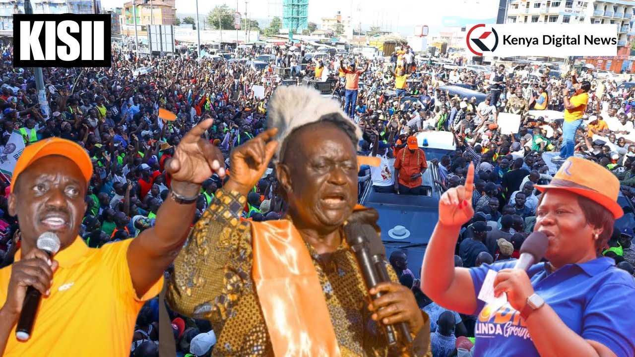 LIVE: Hot Politics as ODM Leaders hold 'LINDA GROUND' Rally in Kisii!!