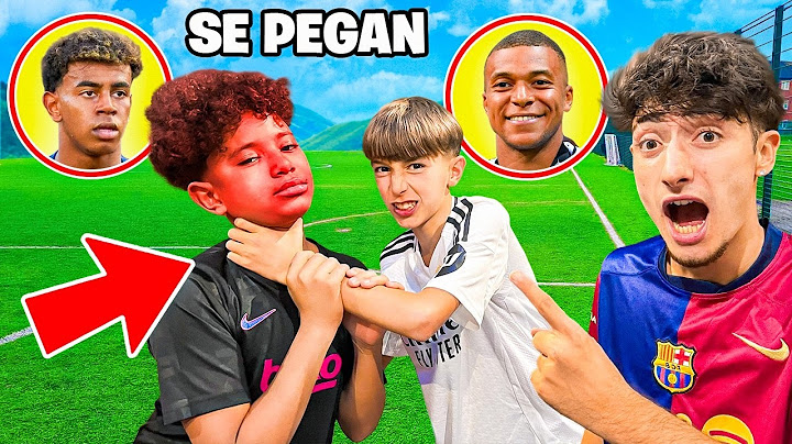 RESCATÉ al NIÑO LAMINE YAMAL de una PELEA contra el NIÑO MBAPPÉ...