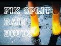 DIY: Fix Split Rainboots! ♡ Theeasydiy #FashionDIY