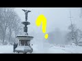 ❄️ Winter Walking in NYC (Who's That Hiding in the Bethesda Fountain?)|ASMR Snow Sounds for Sleeping