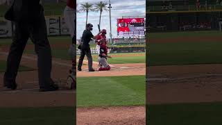 Jay Allen II draws a walk in the Spring Breakout Game. #Reds