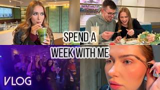 a weekly vlog - work travel, double date, influencer event & a rave!