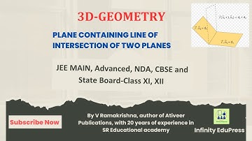 3D-GEOMETRY (Plane containing line of intersection two planes)