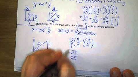 Trigonometry: Section 5.1 part 2 Inverse Sine, Cosine, and Tangent (2013)