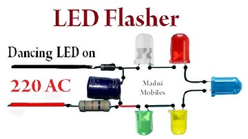 Flashing led direct 220V ac