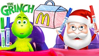 The Grinch Opens PJ Masks Christmas Toys with Ellie