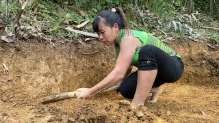 300 Days Alone Build Secret Underground House Shelter - SURVIVAL EARTH LODGE HOUSE - Solo Bushcraft
