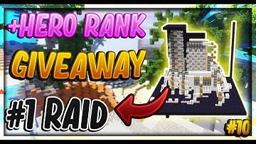 (Pika-Network OP Factions) OUR FIRST RAID +HERO RANK GIVEAWAY! #10