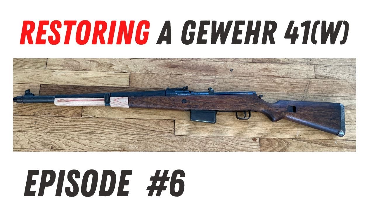 Restoring a Gewehr 41 (W): Stock Front Progress - YouTube