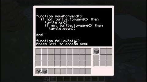 Applications of ComputerCraft Tutorial: Turtles Part 1