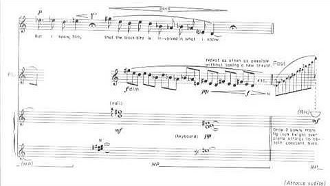Lukas Foss - Thirteen Ways Of Looking At A Blackbird for Voice and Ensemble (1978) [Score-Video]