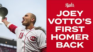 Joey Votto goes deep in his FIRST GAME in over 11 months