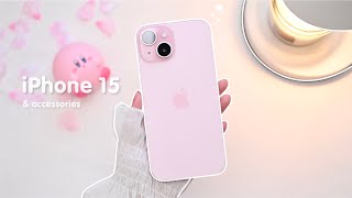 iPhone 15 Pink 🌸 aesthetic Unboxing | How to setup | Monster Hunter | Genshin impact | Roblox screenshot 5