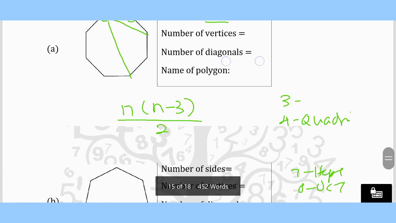 每日一起做习题 Basic Polygons (7) - YouTube