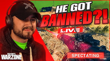 I Spectated a HACKER that got BANNED LIVE in Warzone
