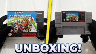 Super Mario Kart de super Nintendo da Retro X eletronics, Unboxing e teste!