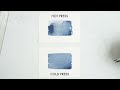 Arches hot press vs cold press watercolor paper  by case for making