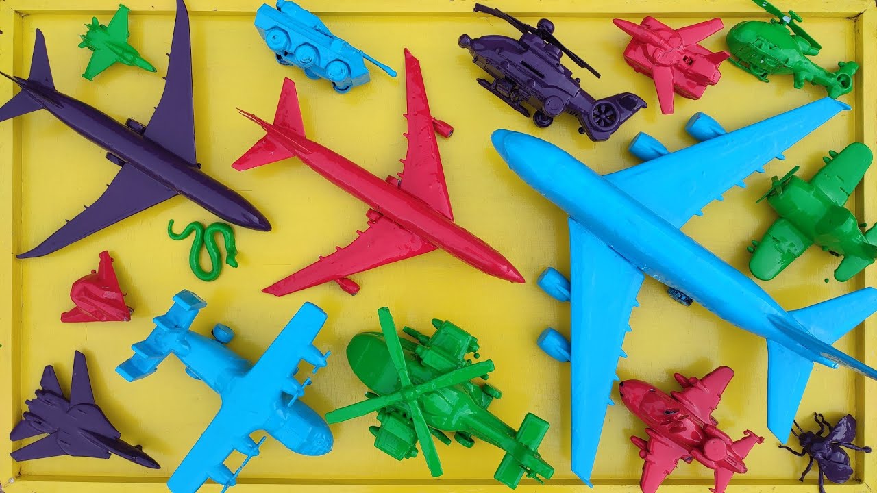 Pesawat Warna-Warni⁉️, Pesawat Garuda, B1-Bomber, Helicopter Apache, RC Plane Shukoi SU27,PSWT U.S.A