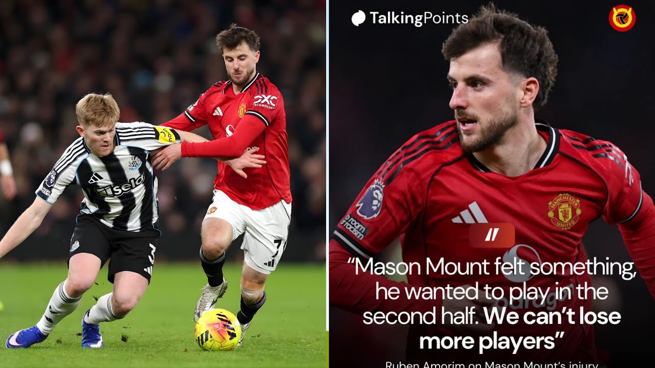Информация о травме Мейсона Маунта - Рубен Аморим объясняет замену в перерыве