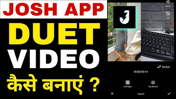 How to make duet video on josh app | Josh app me duet video kaise banaye | Bivu