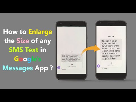 Vídeo: Como Aumentar O Tamanho Do SMS