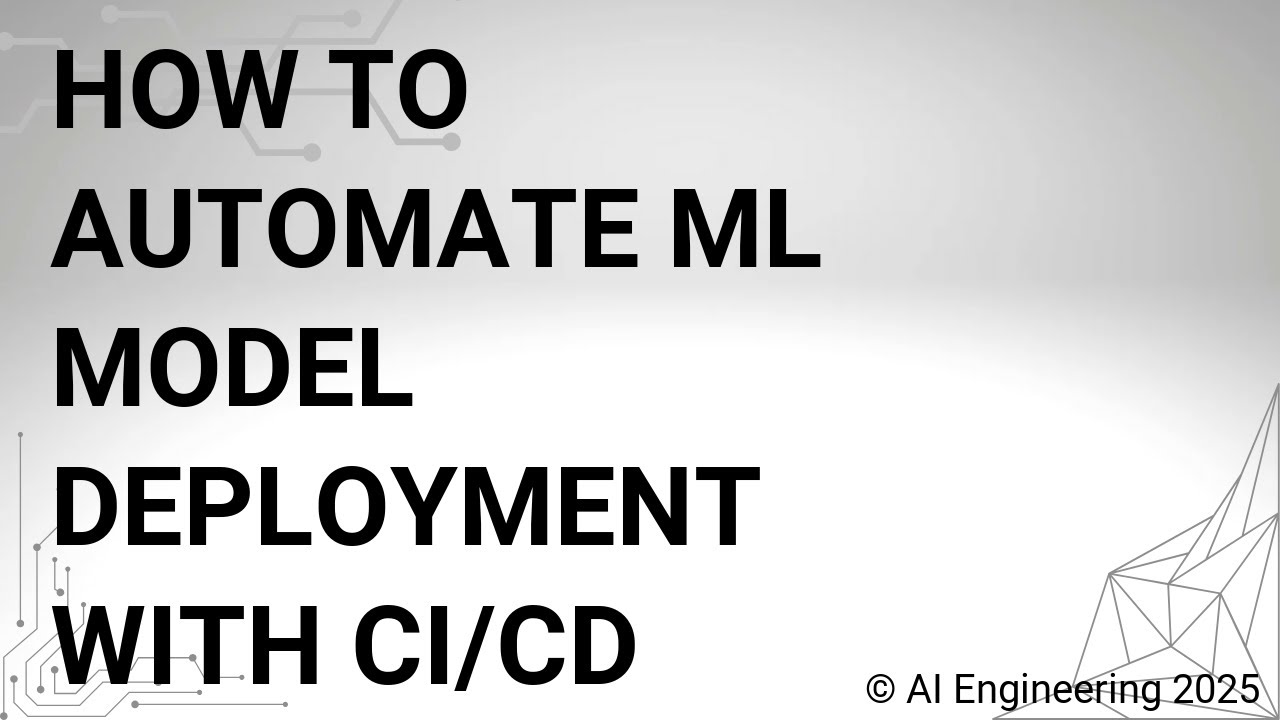 How to Automate ML Model Deployment with CICD - YouTube