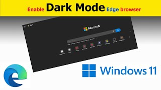 how to turn on dark mode or dark theme in microsoft edge browser.