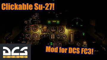 DCS World Clickable cockpit mod for FC3, Showcase in a night mission in the Su-27! #30DAYCHALLENGE