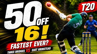 50 Runs off 16 Balls?! 🤯 Three Bridges vs East Grinstead T20 screenshot 4