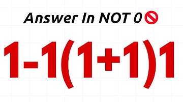 Only 1% Of People Solve This Equation Correctly!